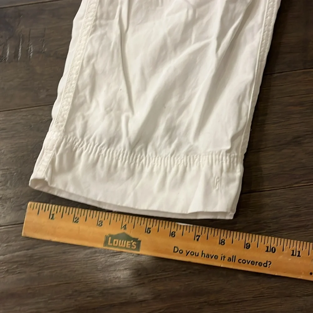 Polo Ralph Lauren white Combat Cargo Pants Vintage Mens Size 40x30”